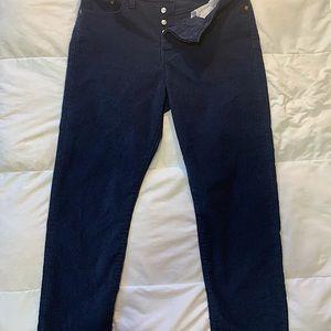 Levi’s Corduroy Wedgie Straight Dark Blue